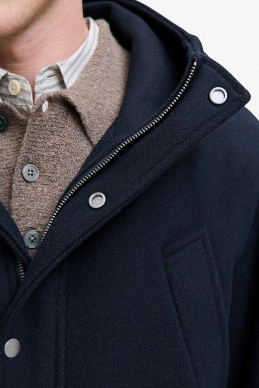 Casaco Homem WOOL Blend Capuz BLAJESS Jack Jones Casaco Homem WOOL Blend Capuz BLAJESS Jack Jones