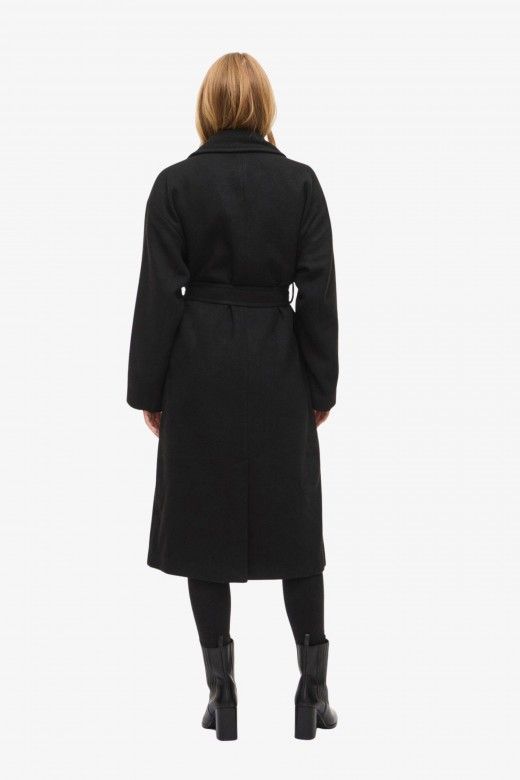 Casaco Mulher FIKKA Lã Comprido VILA Casaco Mulher FIKKA Lã Comprido VILA