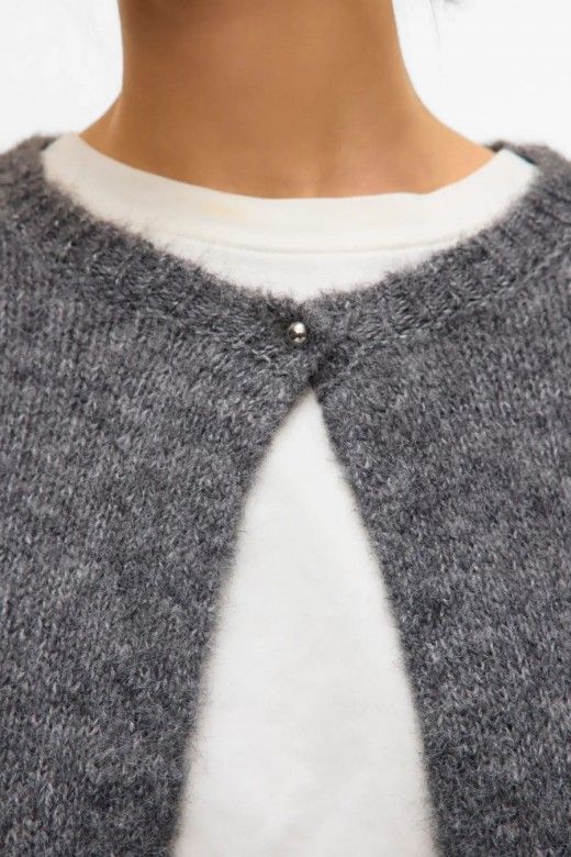 Casaco Malha Mulher curto SILIA AWARE Casaco Malha Mulher curto SILIA AWARE