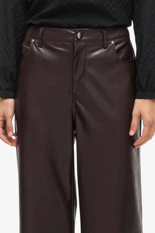 Calça Mulher Faux Leather ELANA VILA Calça Mulher Faux Leather ELANA VILA