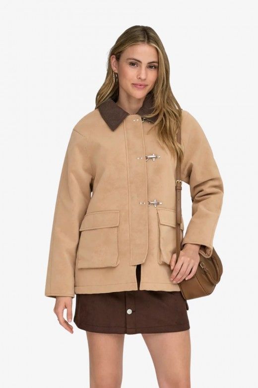 Casaco Mulher AGGIE Faux Suede ONLY Casaco Mulher AGGIE Faux Suede ONLY