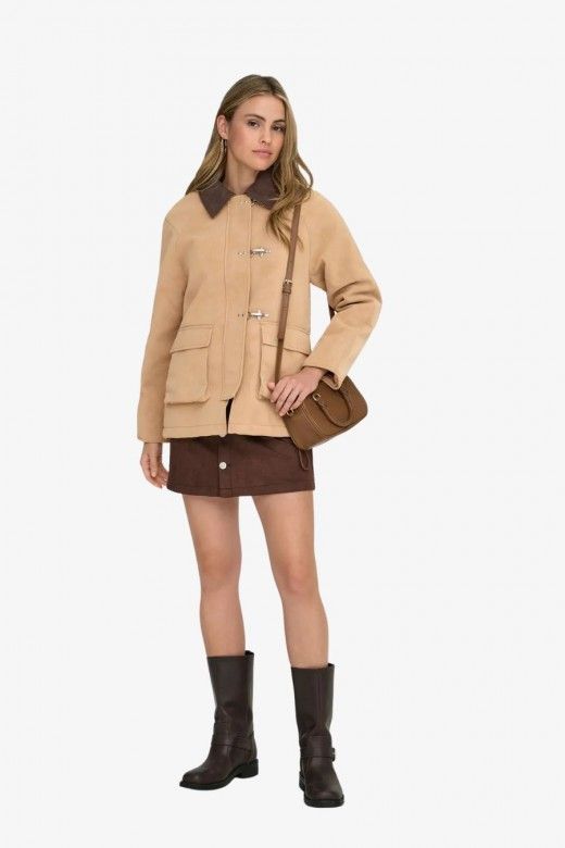 Casaco Mulher AGGIE Faux Suede ONLY Casaco Mulher AGGIE Faux Suede ONLY
