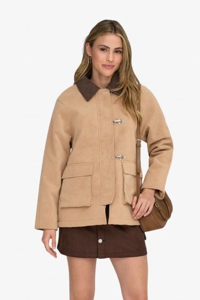 Casaco Mulher AGGIE Faux Suede ONLY Casaco Mulher AGGIE Faux Suede ONLY
