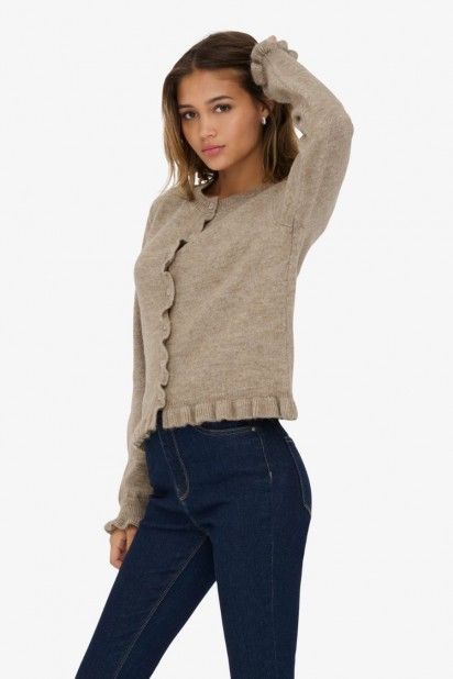 Casaco Malha Mulher LETTY Frill JDY ONLY Casaco Malha Mulher LETTY Frill JDY ONLY