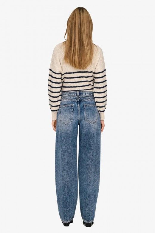 Calça Jeans Mulher GIANNA HW Straight ONLY Calça Jeans Mulher GIANNA HW Straight ONLY