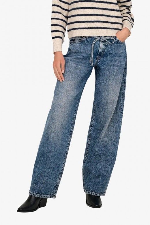Calça Jeans Mulher GIANNA HW Straight ONLY Calça Jeans Mulher GIANNA HW Straight ONLY