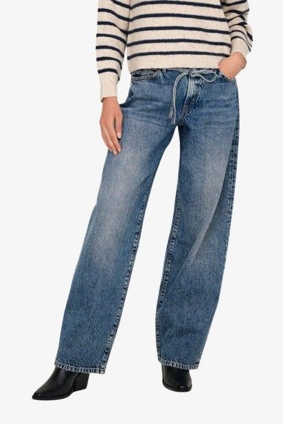 Calça Jeans Mulher GIANNA HW Straight ONLY Calça Jeans Mulher GIANNA HW Straight ONLY