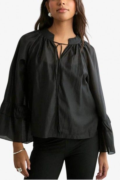 Blusa/TOP JENNA 7/8 Frill Vero Moda