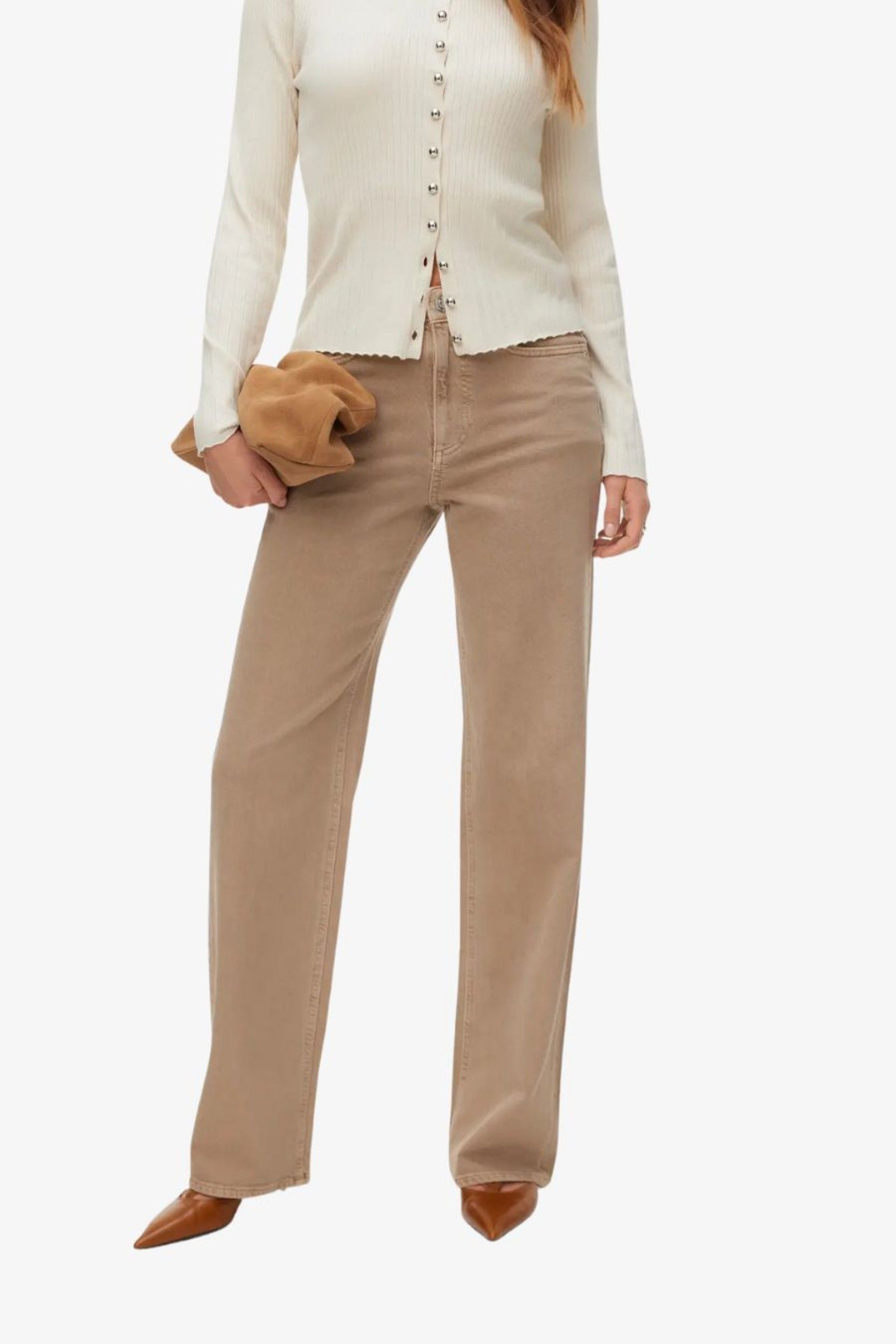 Calça Mulher Jeans color TESSA HR Wide VERO MODA