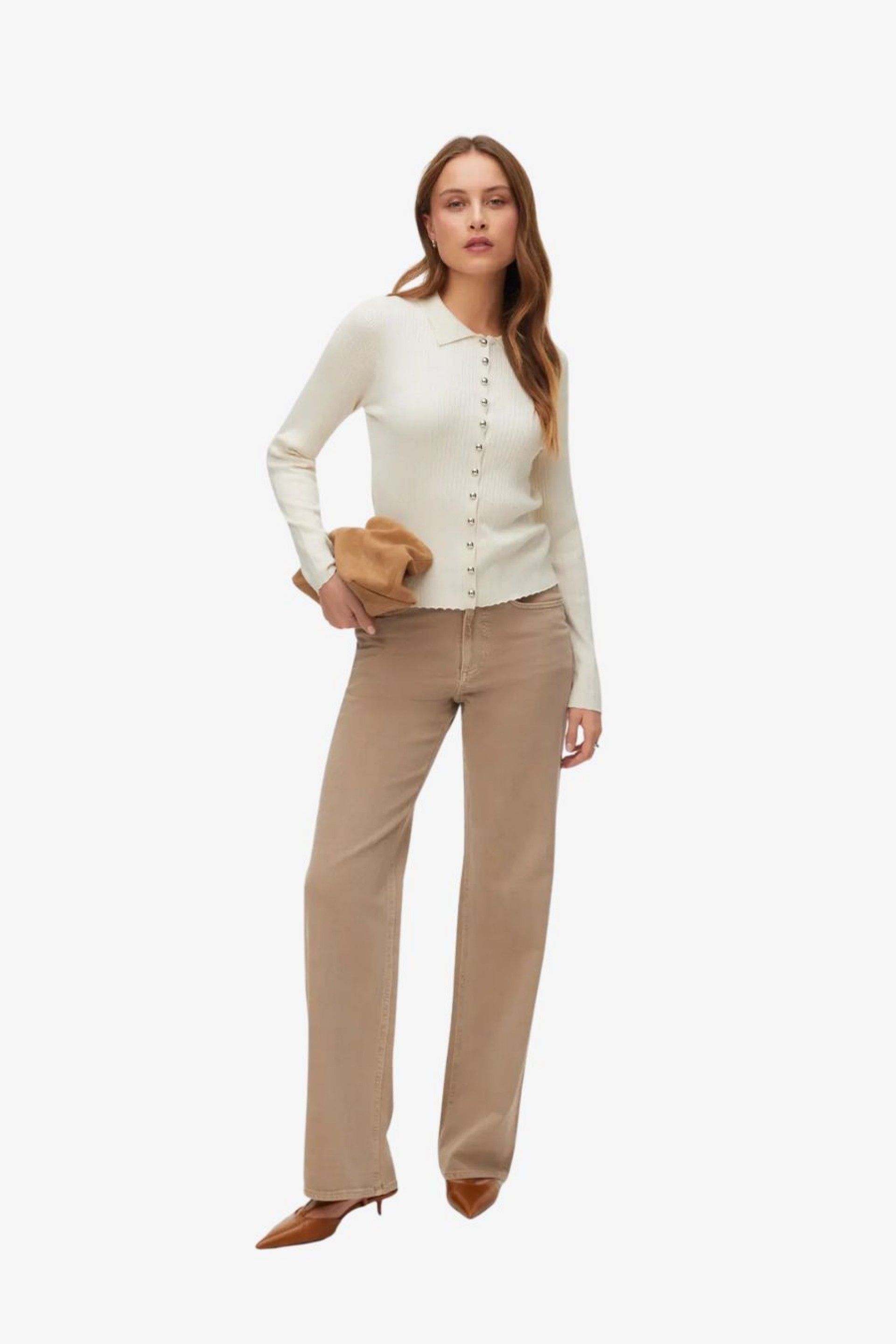 Calça Mulher Jeans color TESSA HR Wide VERO MODA