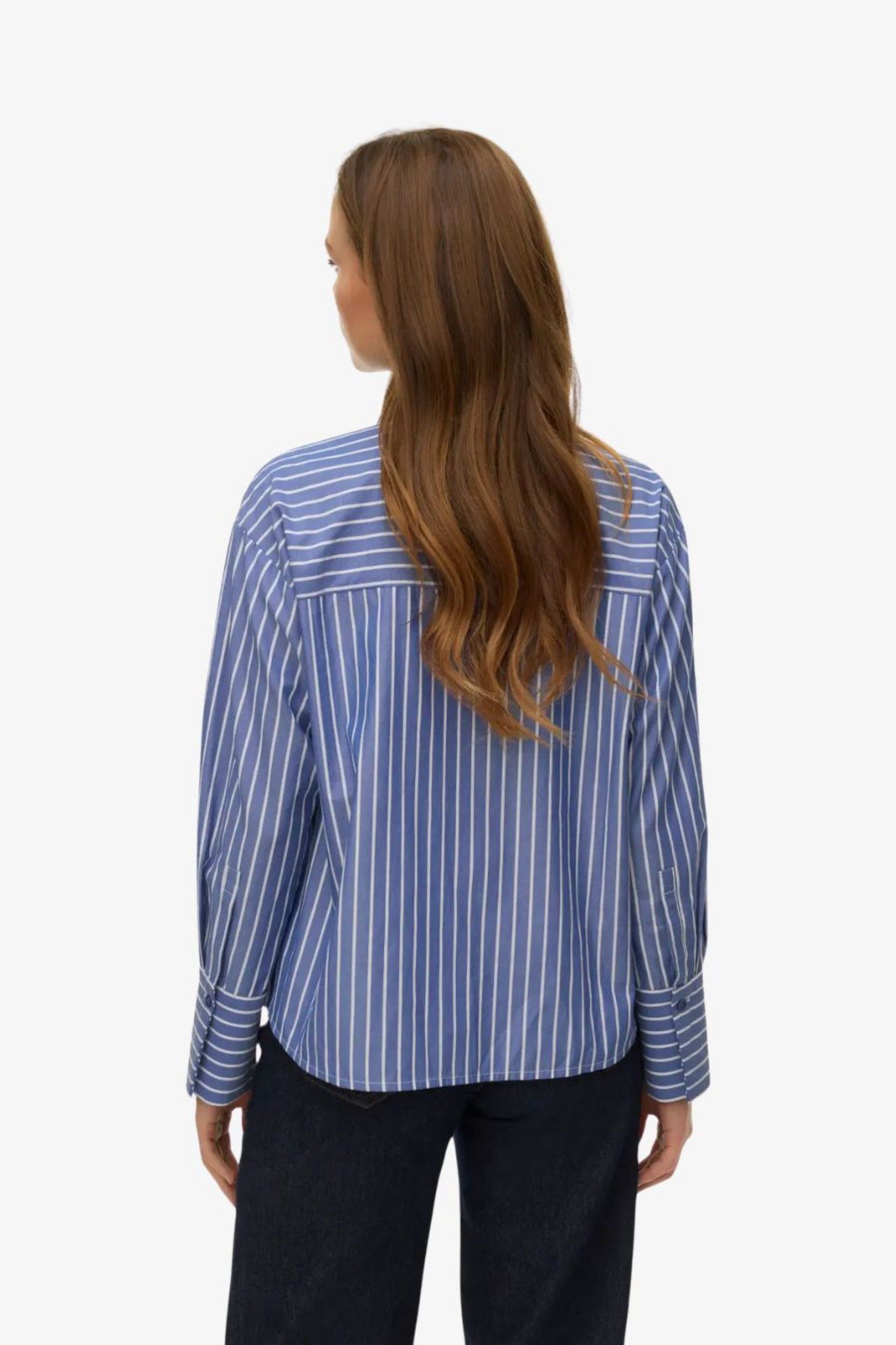 Blusa VERO MODA ISLUNN Riscas com laço