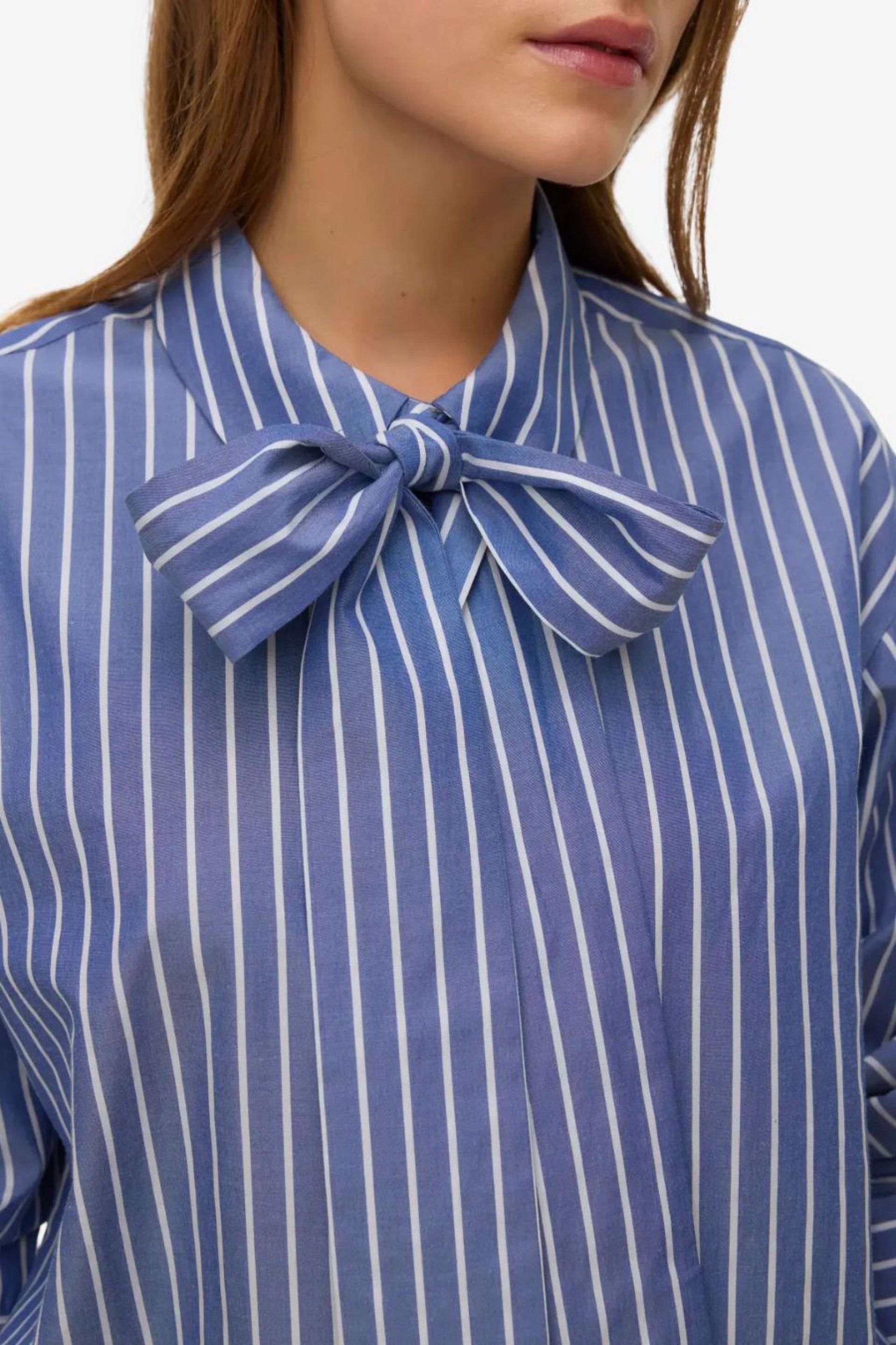 Blusa VERO MODA ISLUNN Riscas com laço