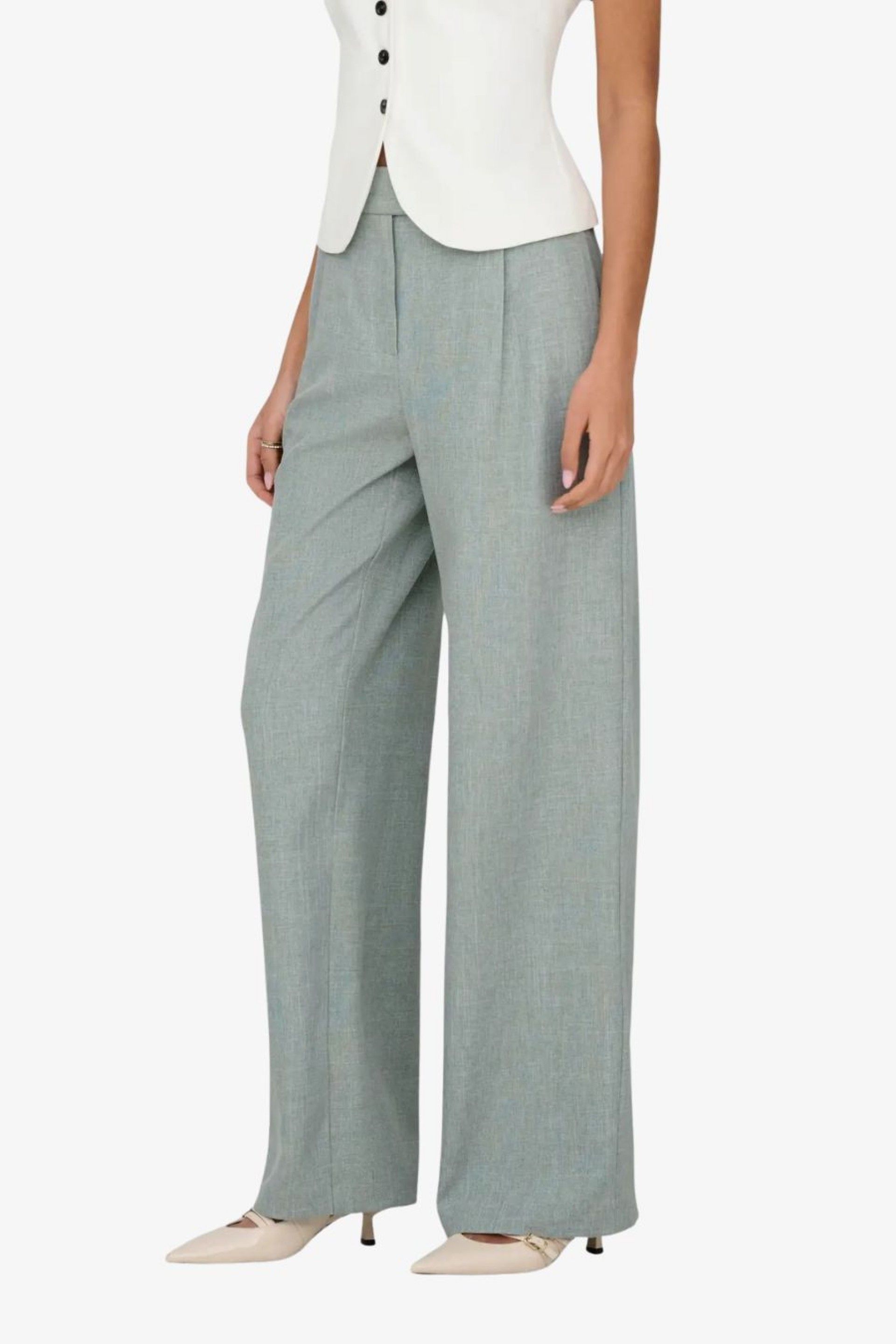 Calça ONLY LINDA HW STR Mel