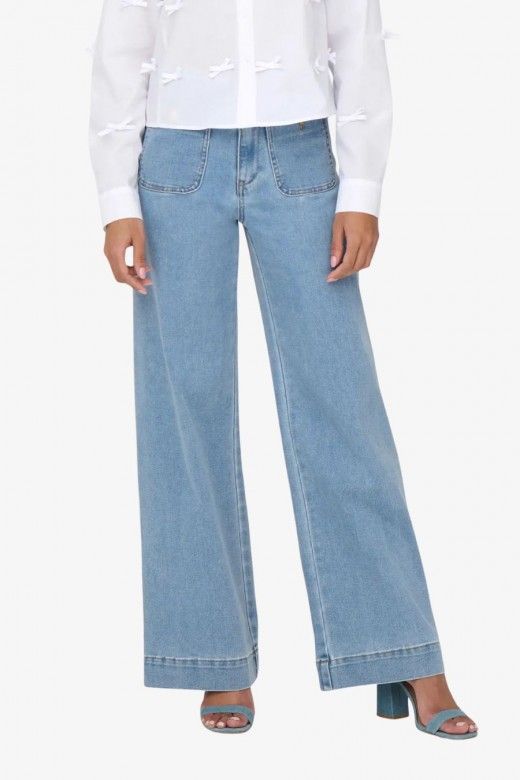 Cal�a Jeans Mulher MADELINE HW WD Pocket ONLY