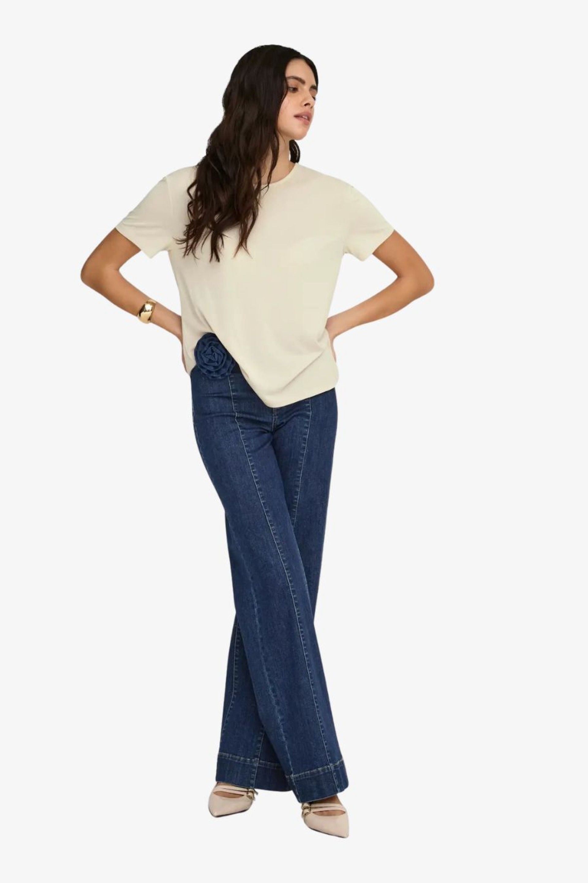 Calça Jeans Mulher MADISON HW WIDE ONLY