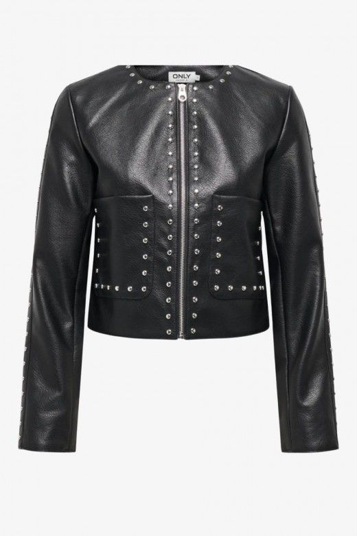 Casaco Mulher Faux Leather LULA STUD ONLY