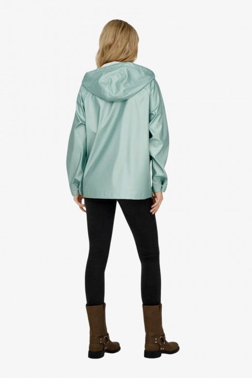 Parka Raincoat curta EBEN Shine ONLY