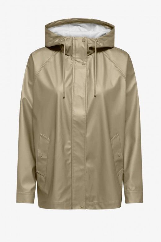 Parka Raincoat curta EBEN Shine ONLY