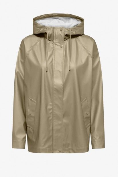 Parka Raincoat curta EBEN Shine ONLY