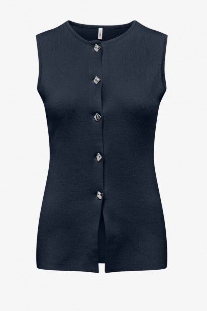 Colete Malha Bot�o EVELIN ONLY