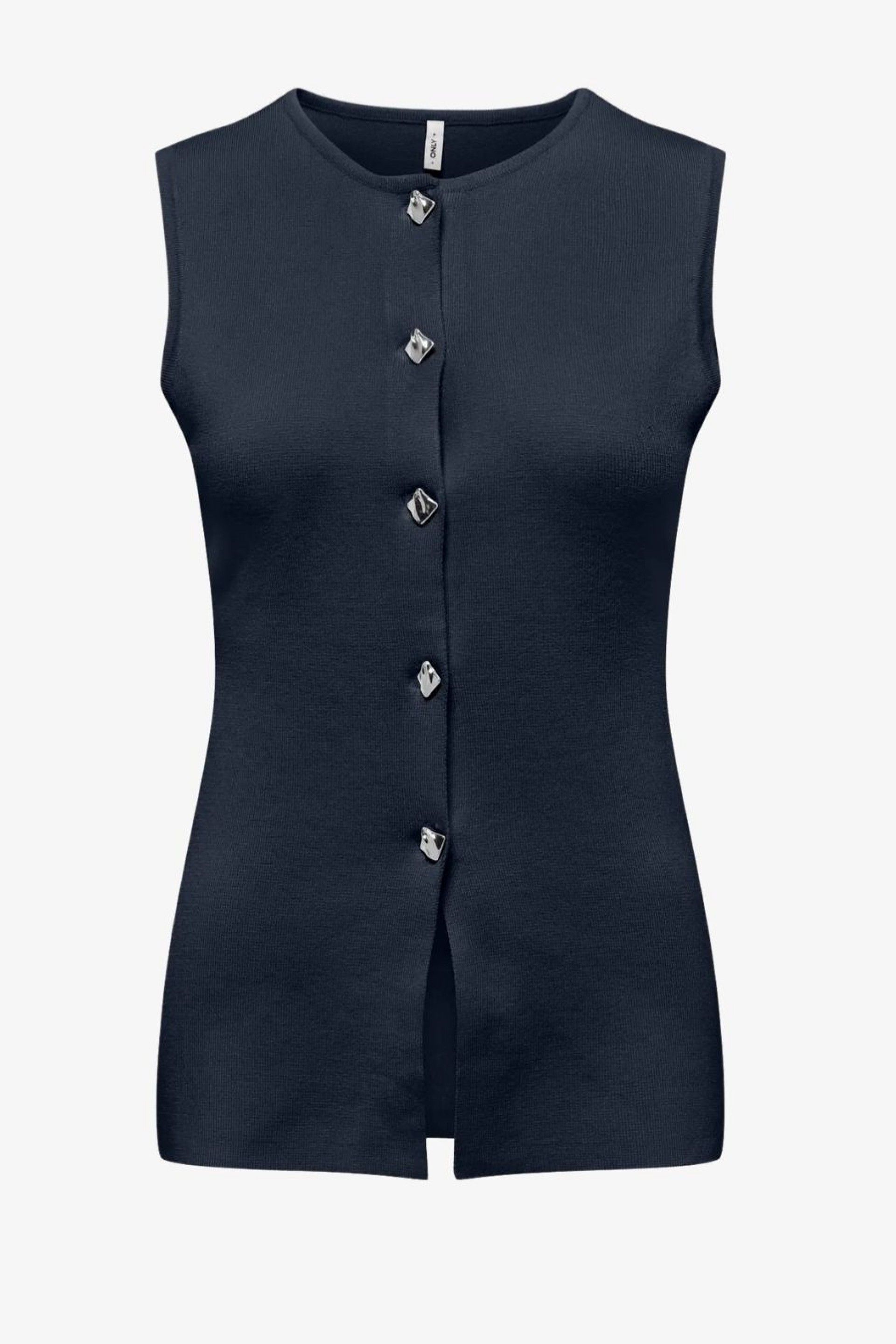 Colete Malha Botão EVELIN ONLY