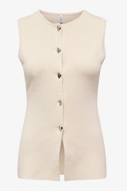 Colete Malha Bot�o EVELIN ONLY