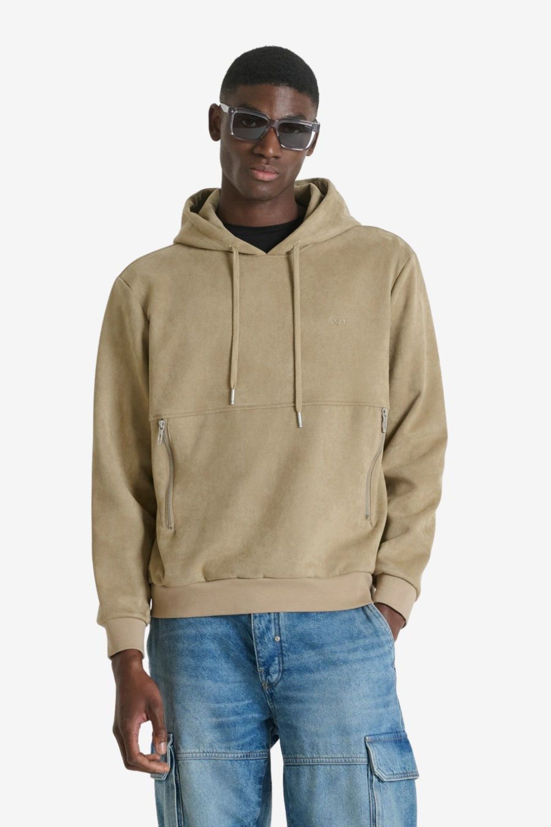Sweatshirt ANTONY MORATO Hood Suede MMFL01121 FA150197