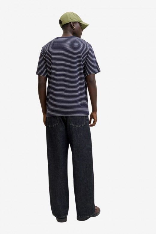 T-Shirt Homem Malha EDOVER Riscas Jack Jones