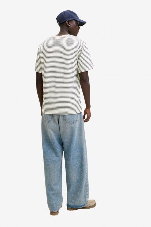 T-Shirt Homem Malha EDOVER Riscas Jack Jones