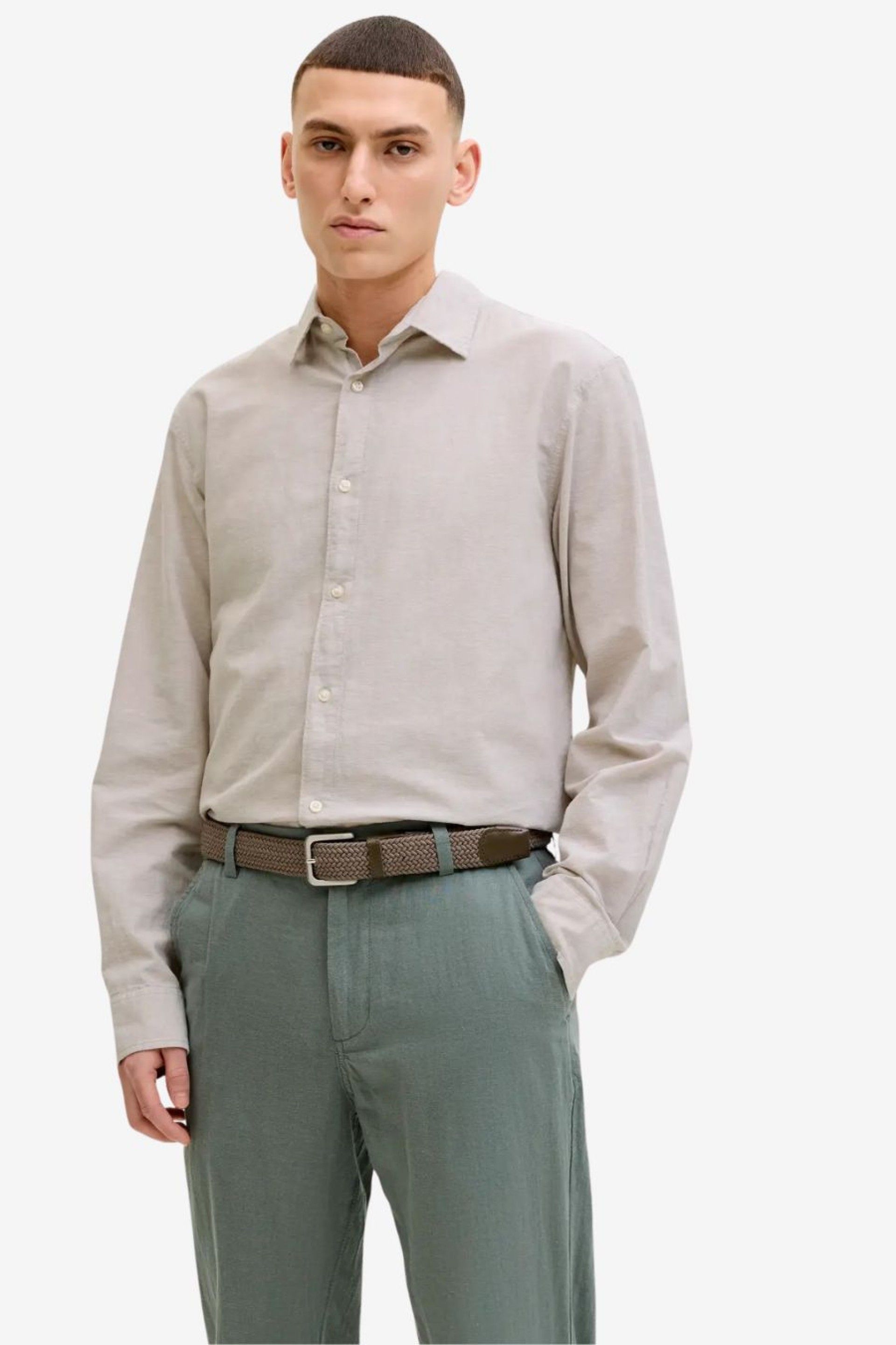 Camisa Jack Jones BREEZE Linen Blend
