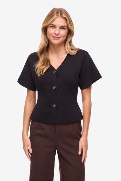 Casaco Malha V SWAY VILA manga curta