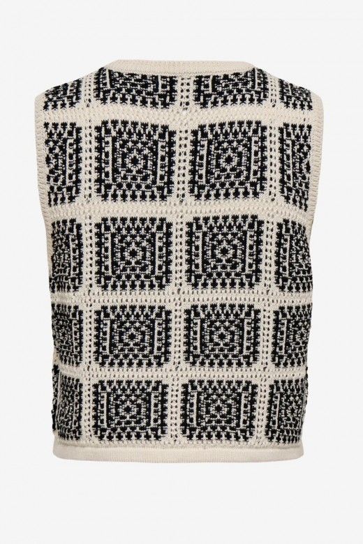 Colete Malha Croché LOA ONLY Colete Malha Croché LOA ONLY