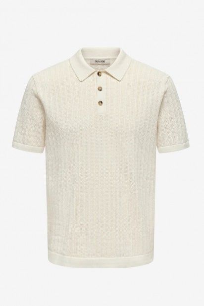 Polo Malha Homem MOON Reg ONLY & SONS Polo Malha Homem MOON Reg ONLY & SONS