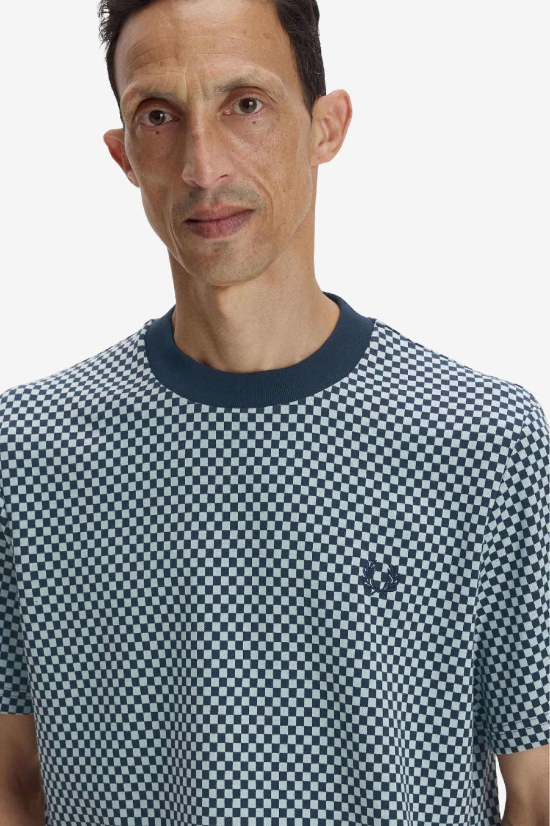 T-S hirt FRED PERRY Xadrez M2394