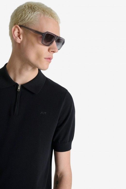 Polo Malha ANTONY MORATO Zip Regular Fit MMSW01596 YA200076
