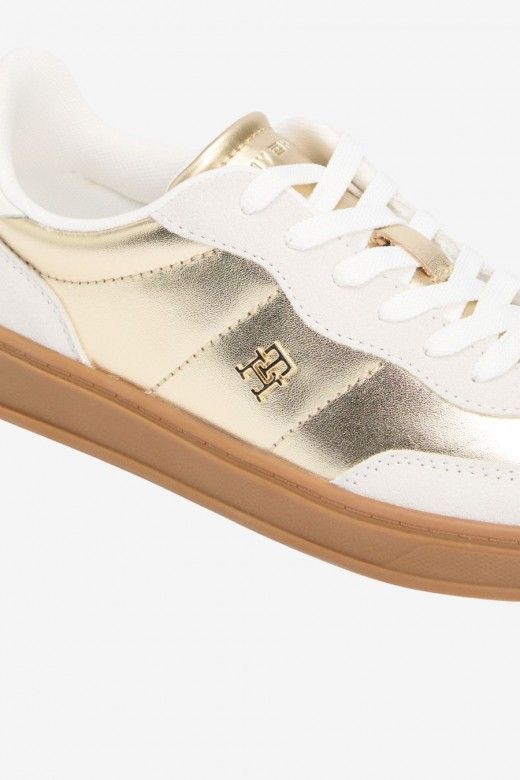 Tommy Hilfiger Monogram Metallic Sapatilhas Mulher Tommy Hilfiger Monogram Metallic Sapatilhas Mulher