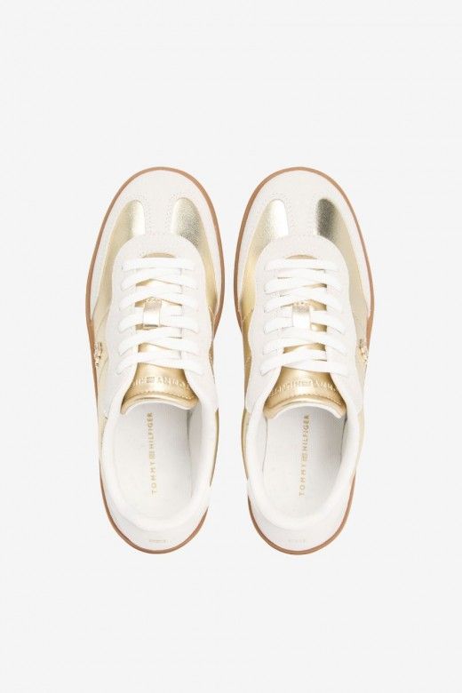 Tommy Hilfiger Monogram Metallic Sapatilhas Mulher Tommy Hilfiger Monogram Metallic Sapatilhas Mulher