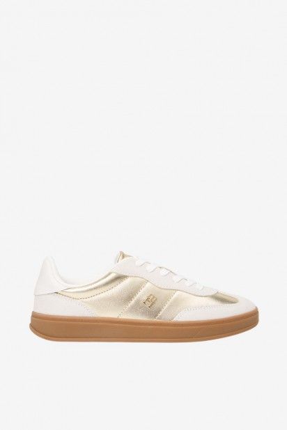 Tommy Hilfiger Monogram Metallic Sapatilhas Mulher