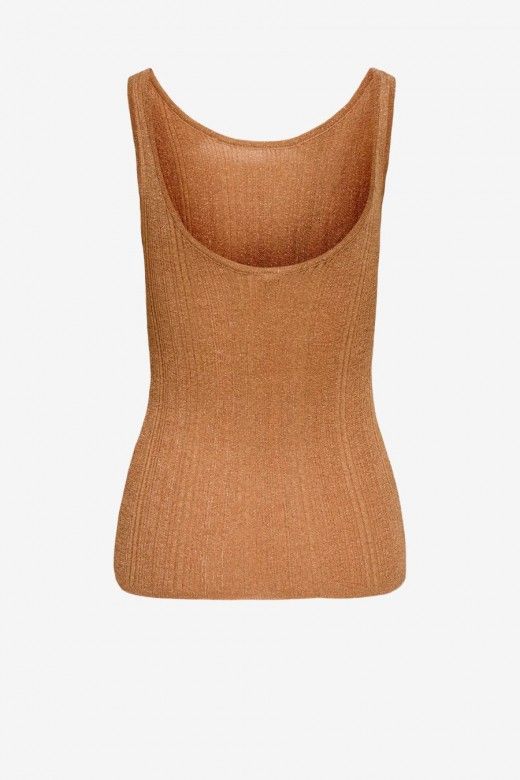 ONLY Anna Glitter Revers Rib Top Mulher ONLY Anna Glitter Revers Rib Top Mulher