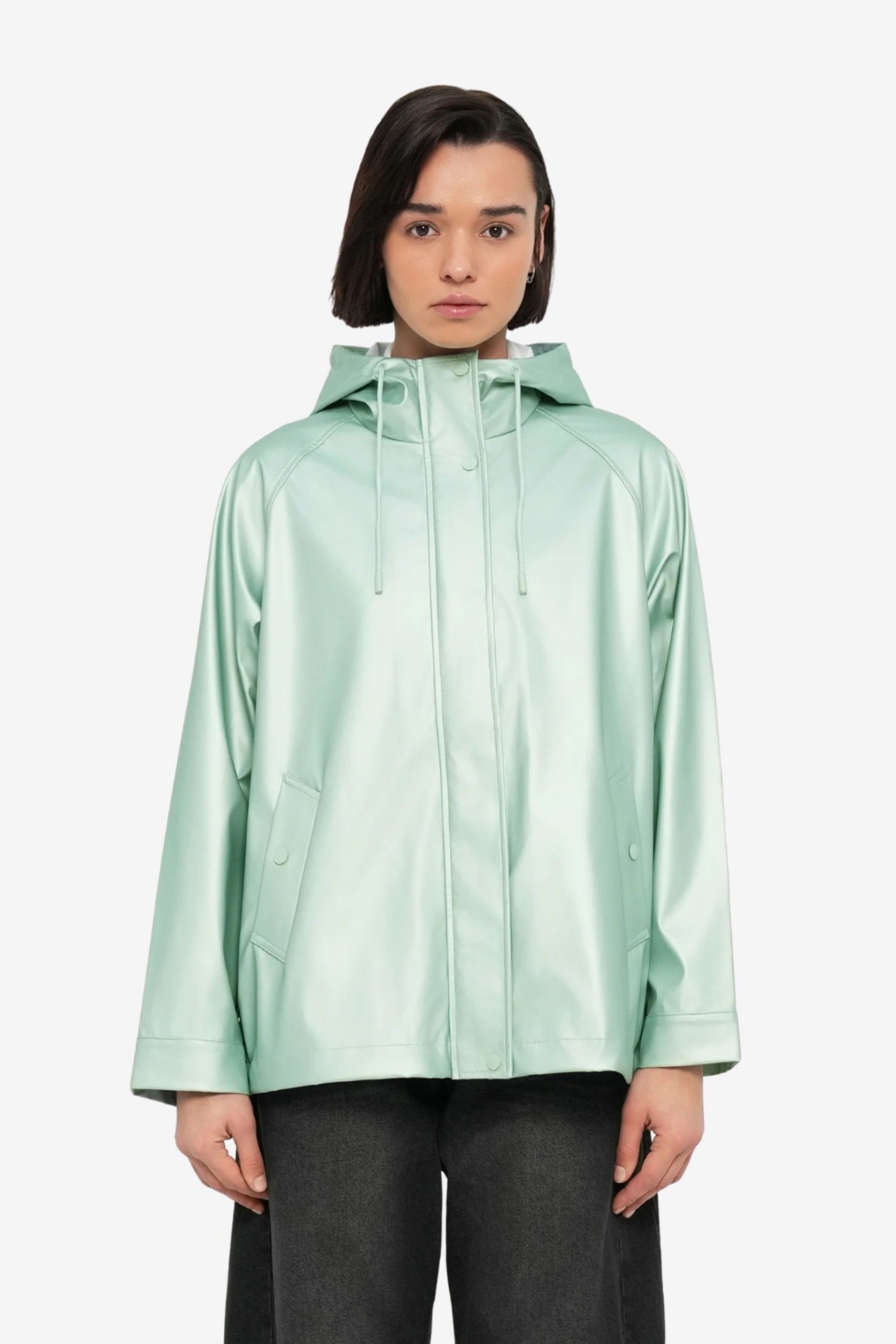 Parka Raincoat curta EBEN Shine ONLY