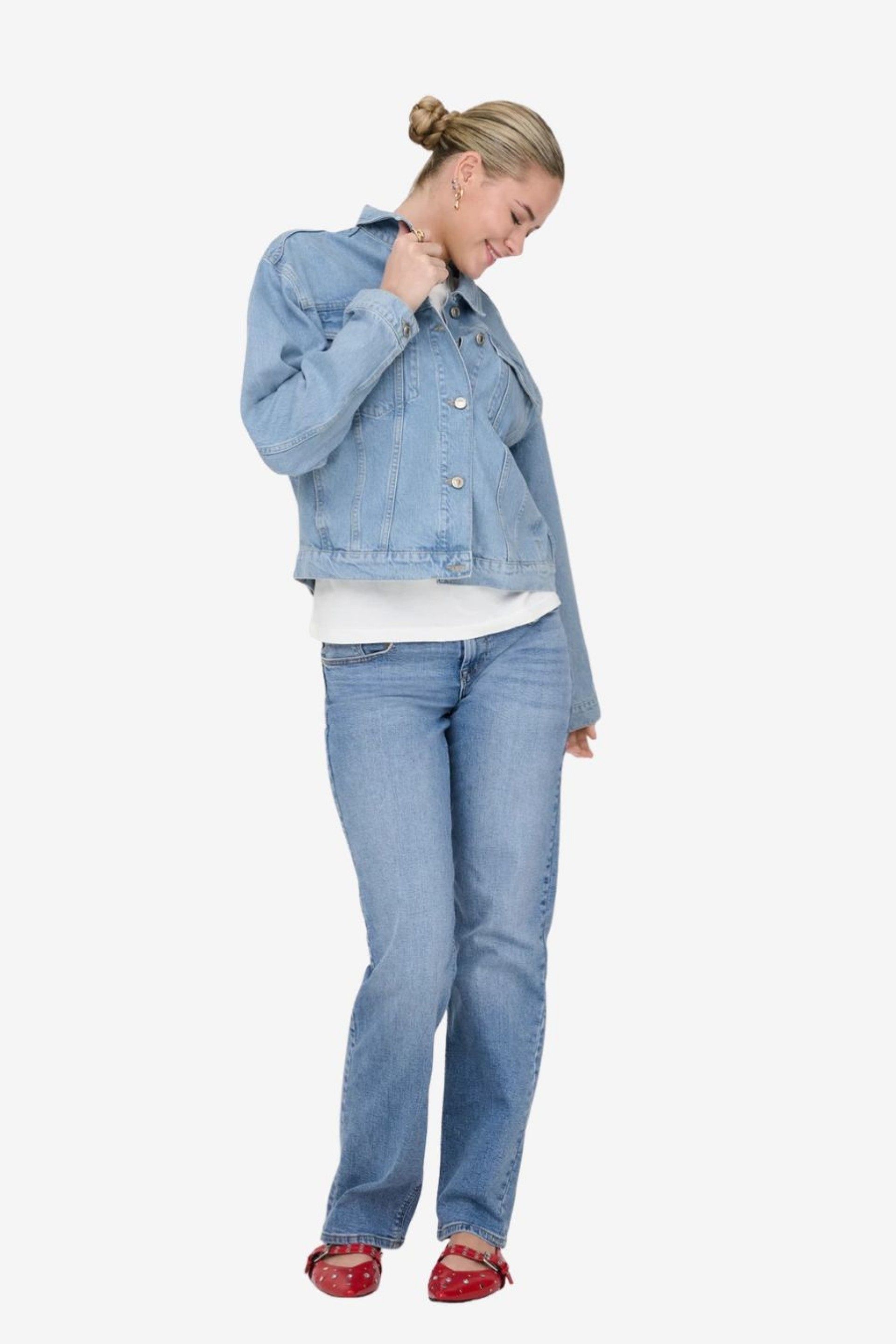 ONLY Happer Casaco Jeans Regular Mulher