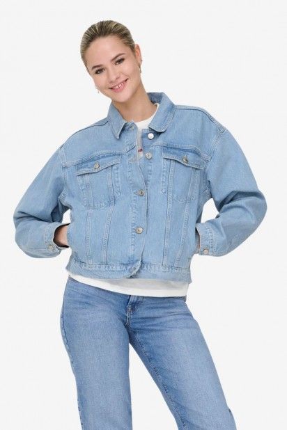 ONLY Happer Casaco Jeans Regular Mulher
