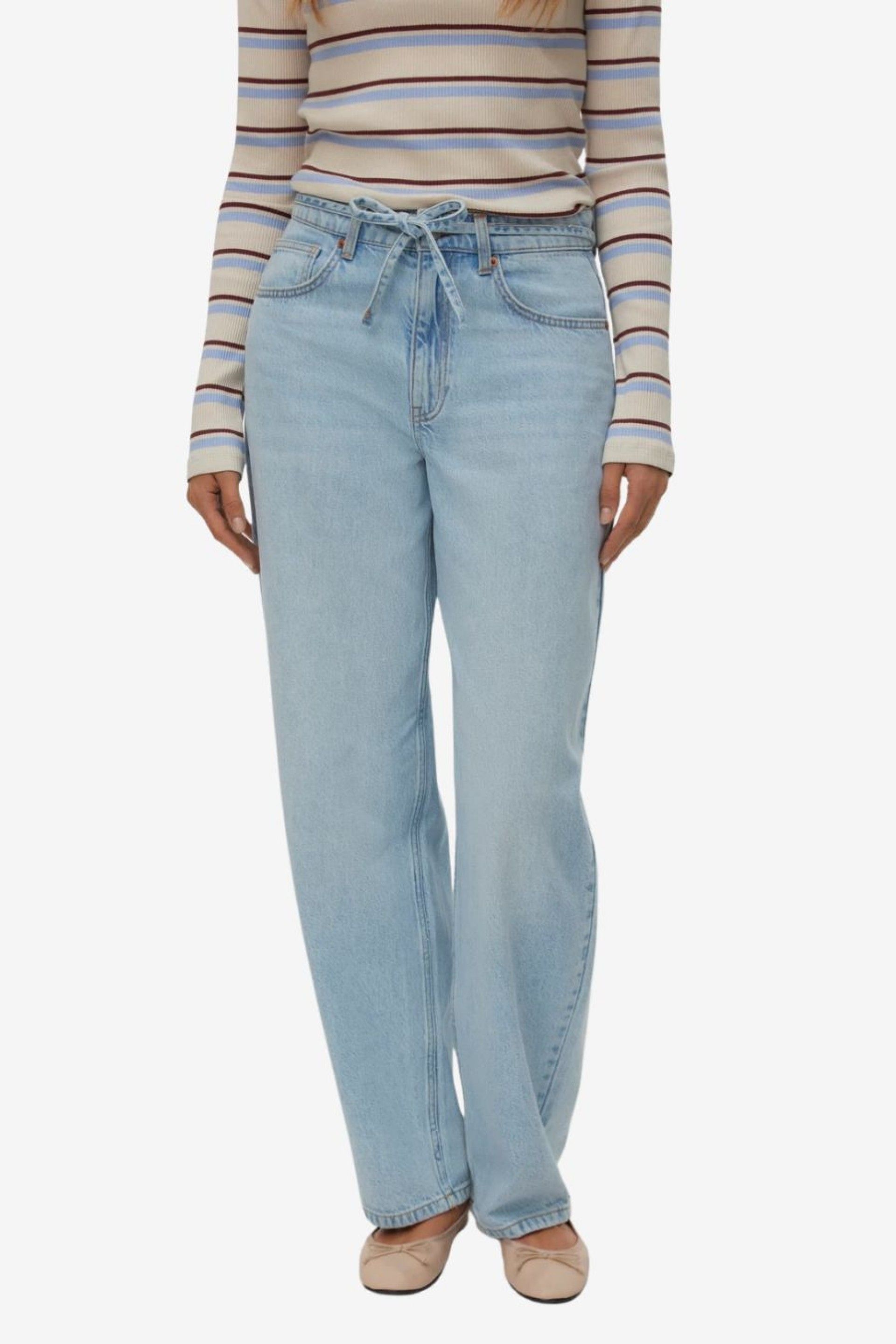 Vero Moda Estelle Calça Jeans Barrel Mulher