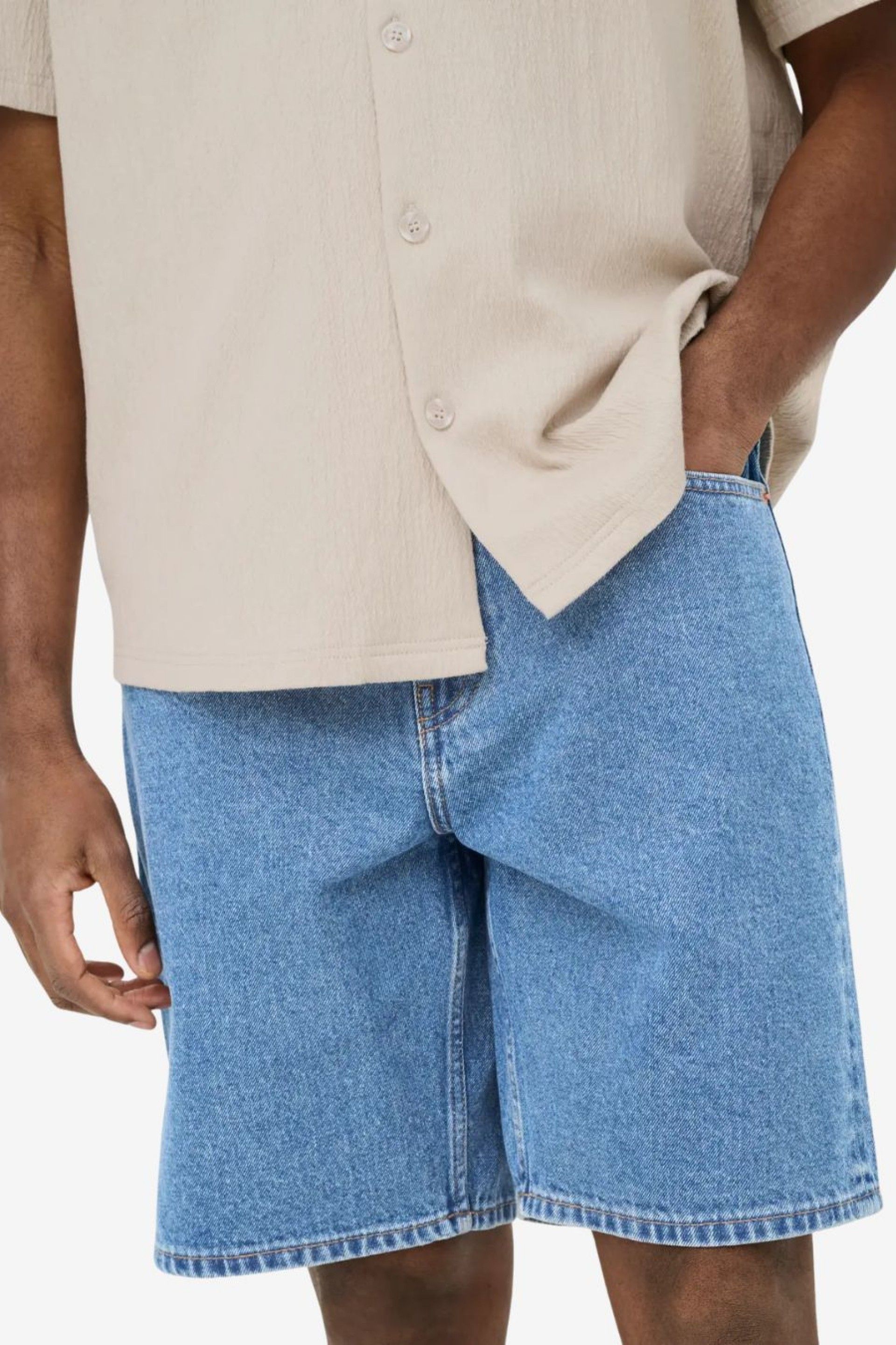 ONLY & SONS Edge Calção Jeans Homem