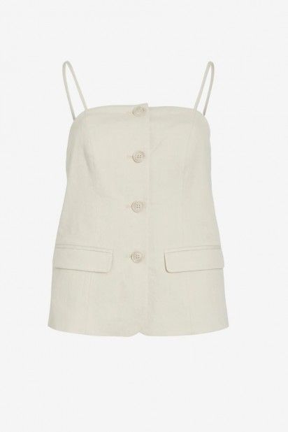 Top Flea S/L Tailored Button Vila