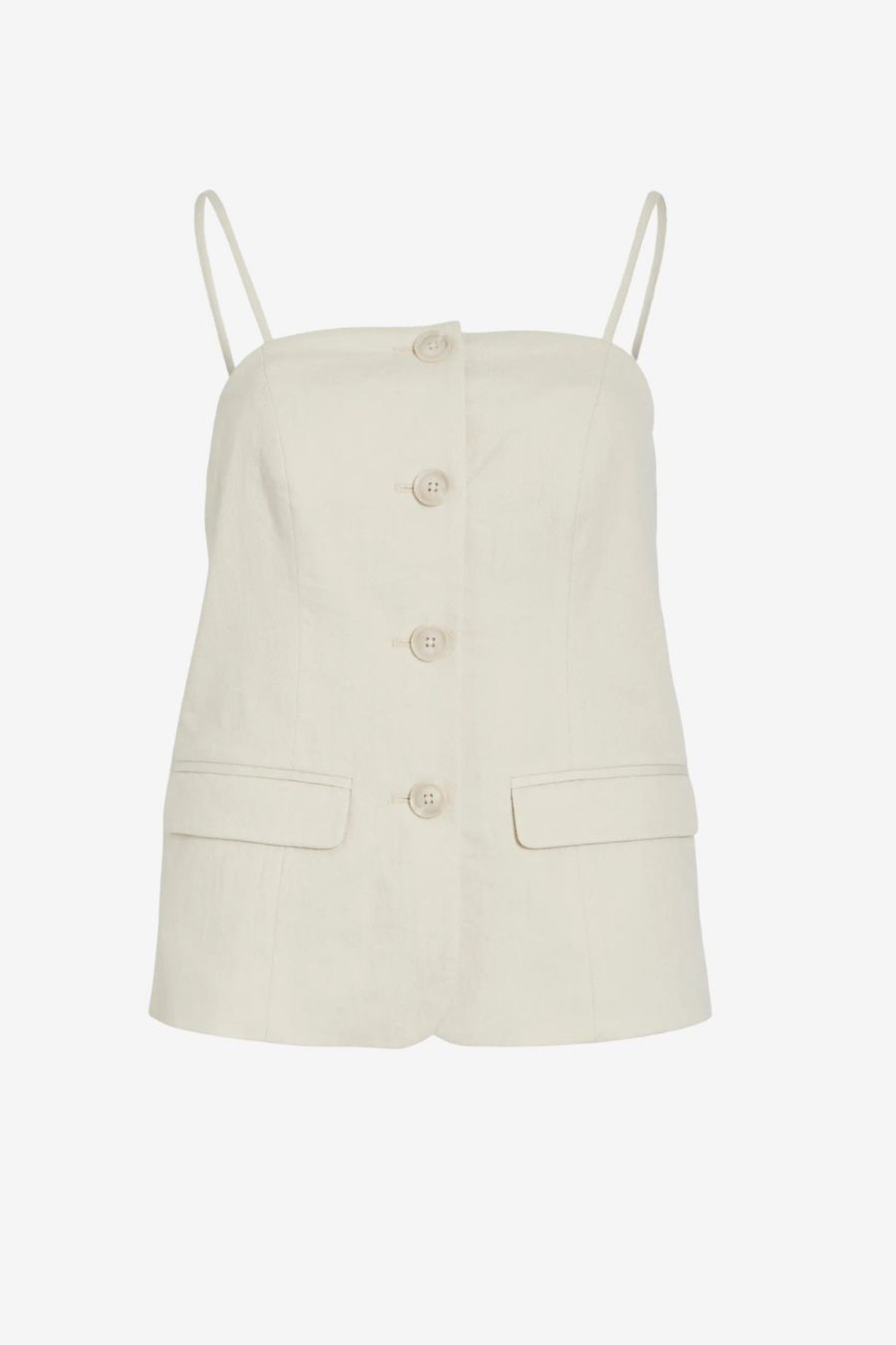 Top Flea S/L Tailored Button Vila