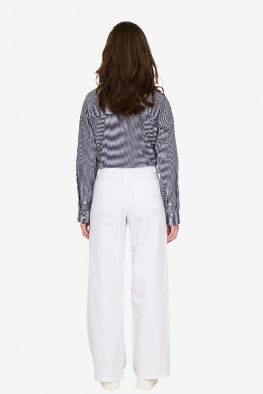 ONLY JDY Iris Calça Perna Larga Cintura Subida Mulher ONLY JDY Iris Calça Perna Larga Cintura Subida Mulher