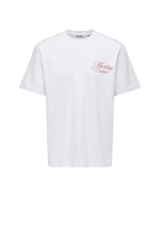 ONLY & SONS Fred T-Shirt Corte Relaxado Estampada Homem