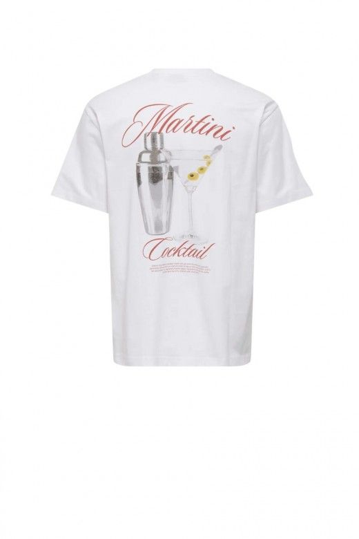 ONLY & SONS Fred T-Shirt Corte Relaxado Estampada Homem