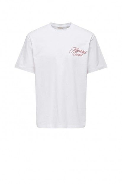 ONLY & SONS Fred T-Shirt Corte Relaxado Estampada Homem